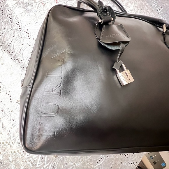 FURLA Elegant Black Leather Handbag - Picture 11 of 12